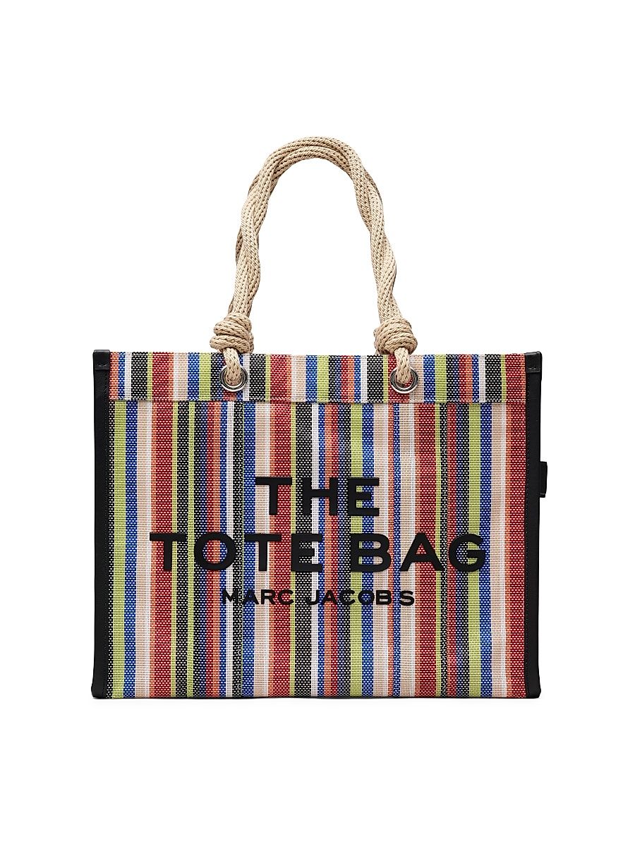 Women's The Stripe Mesh Large Tote Bag - Red Multi