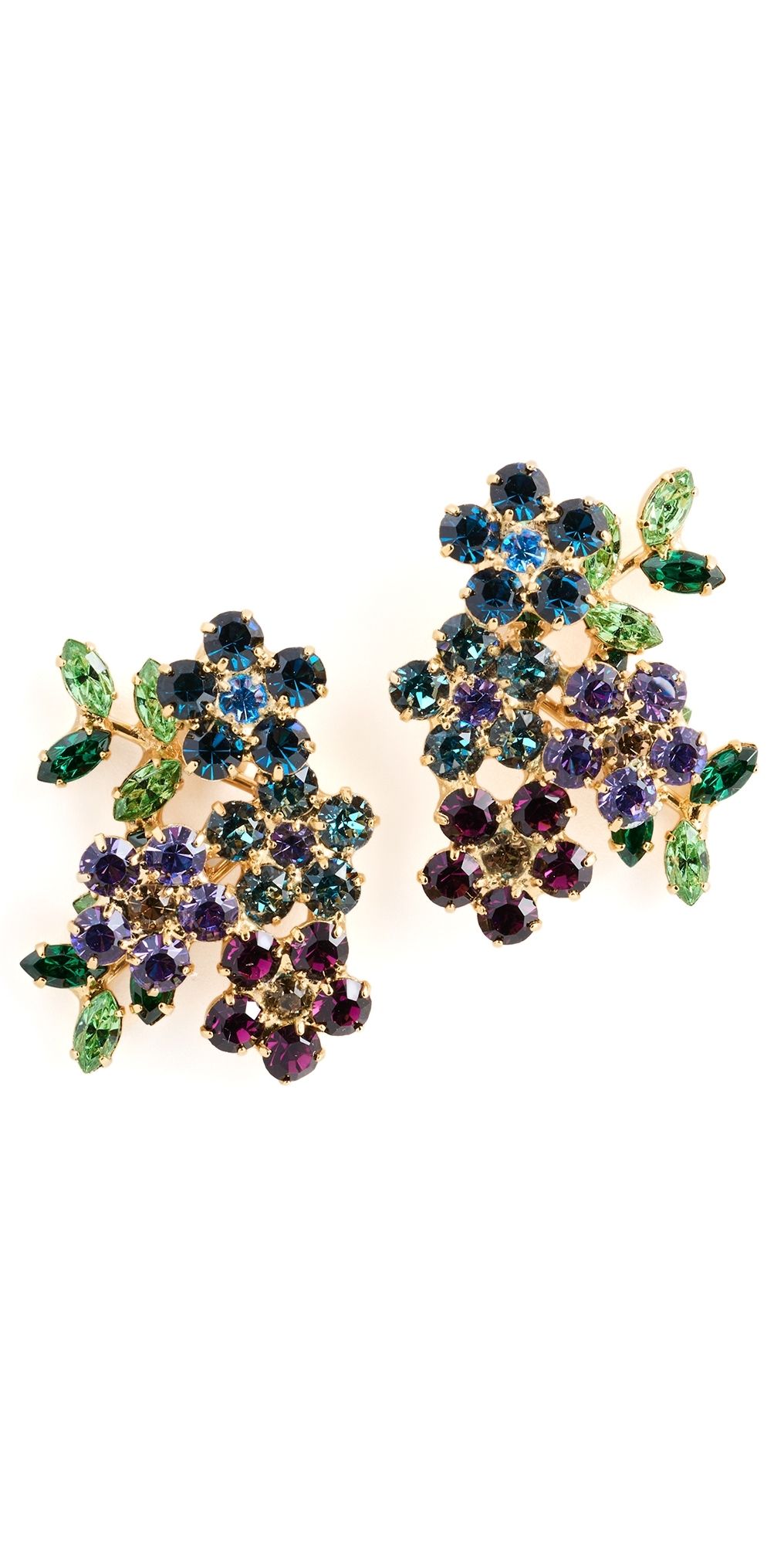 Jennifer Behr Isobel Earrings Peacock One Size