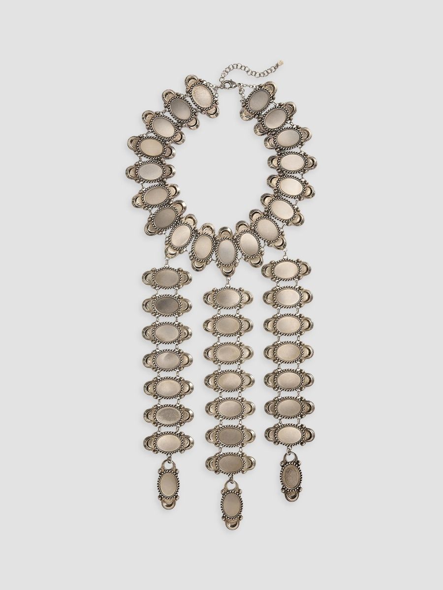 Polo Ralph Lauren Women's Antiqued Silver-Tone Long Necklace - Antique Silver