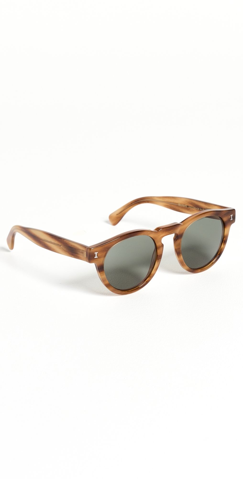 Illesteva Leonard Sunglasses Teak w/ Olive Lenses One Size
