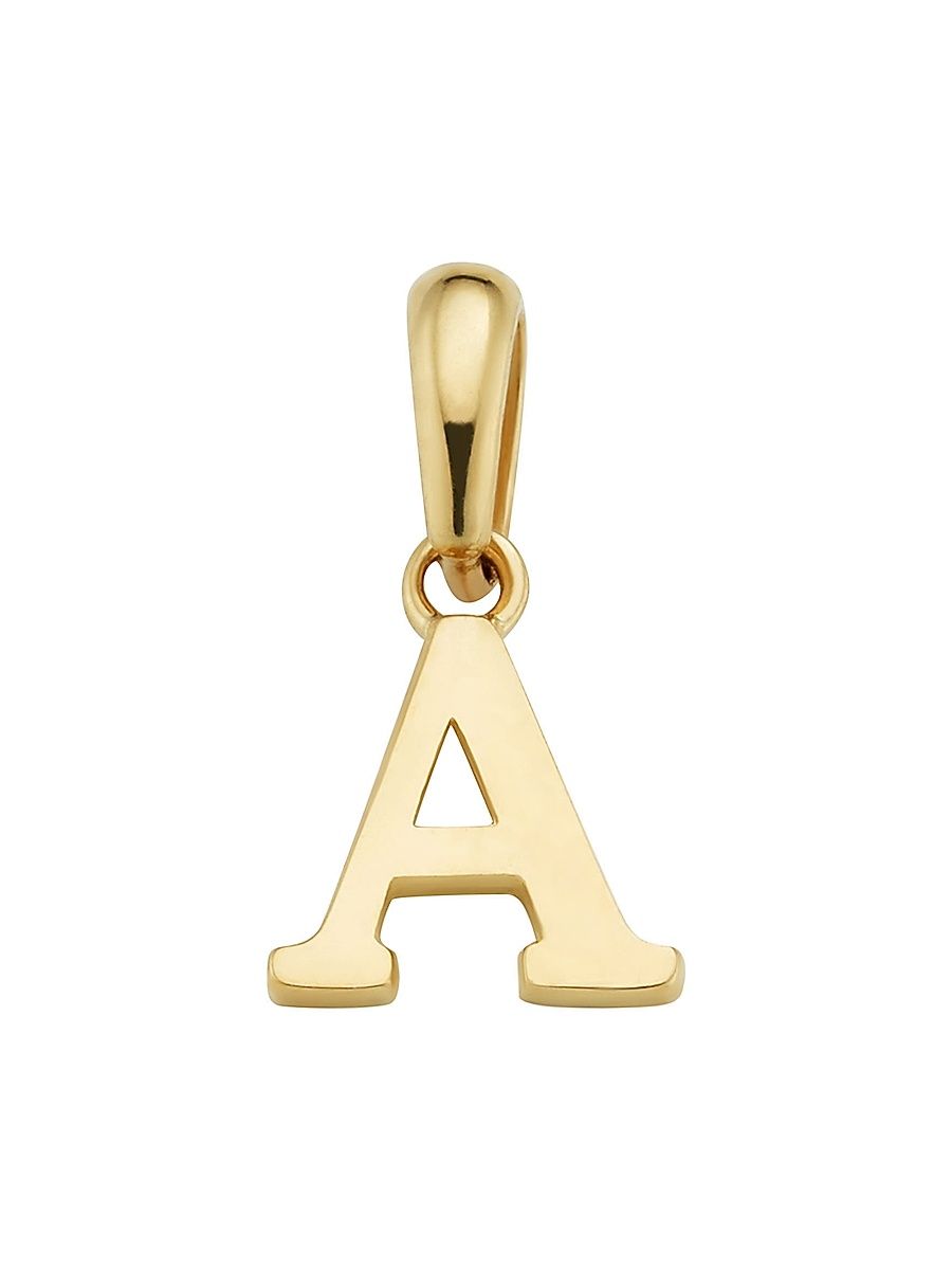 Women's 14K Yellow Gold My Letter Initial Pendant Charm - Letter Z Gold