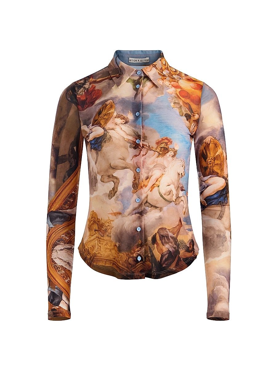 Women's Jade Stretch-Nylon Mesh Shirt - Renaissance Fair - Size XL