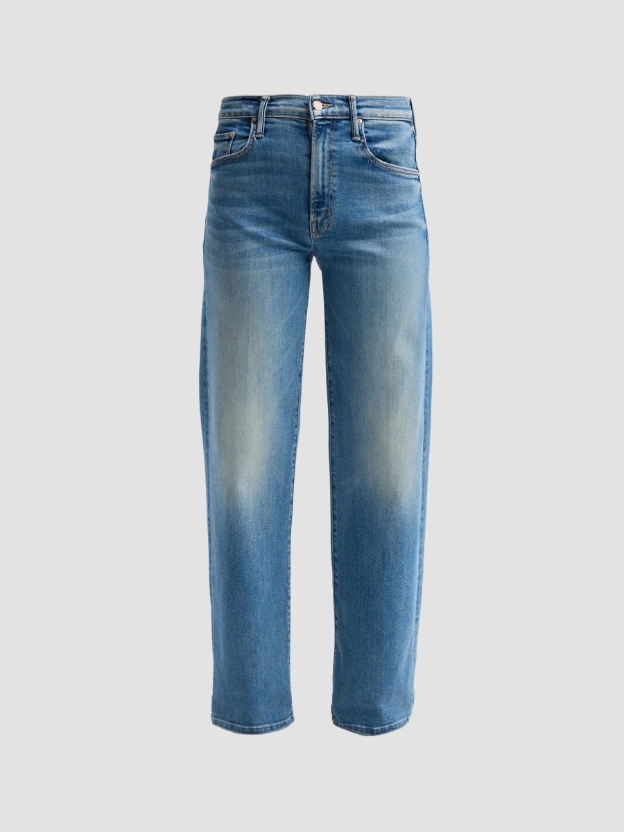 Mother Women's The Mid Rise Lasso Sneak Jeans - Move The Groove - Size 24