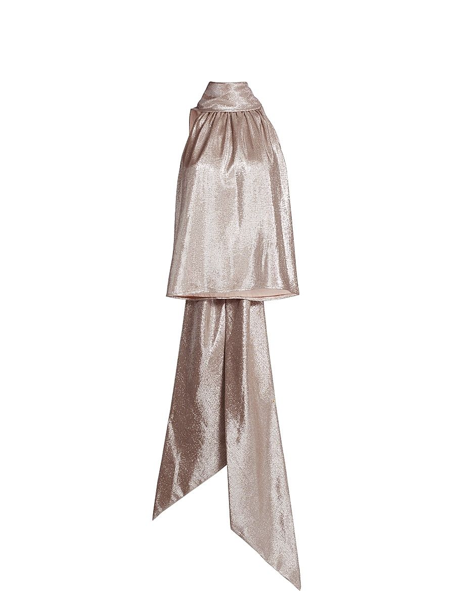 Women's Hattie Tieneck Sleeveless Metallic Top - Rose - Size 4