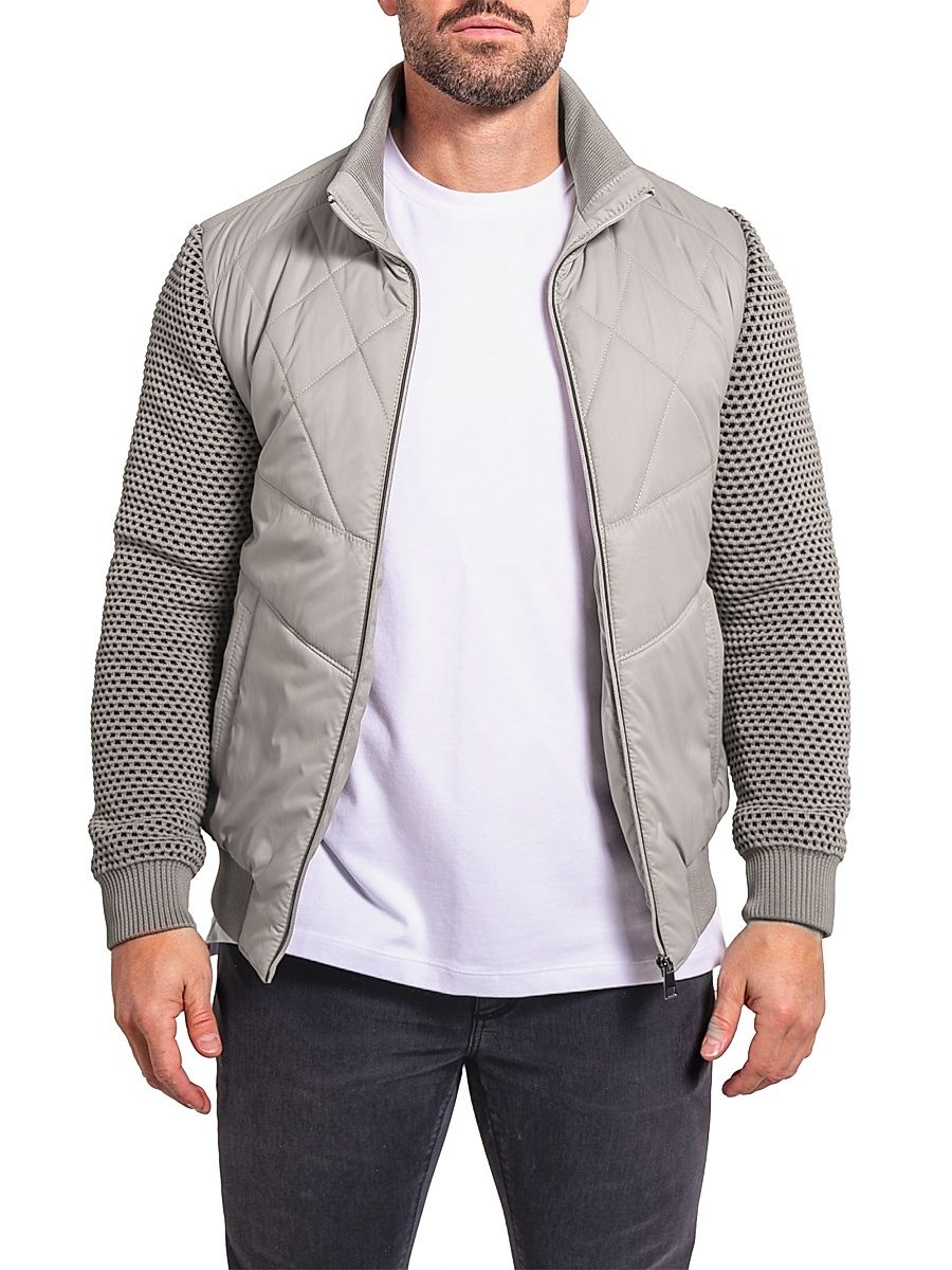 Men's Ascension Bomber Jacket - Grey - Size XXXXL