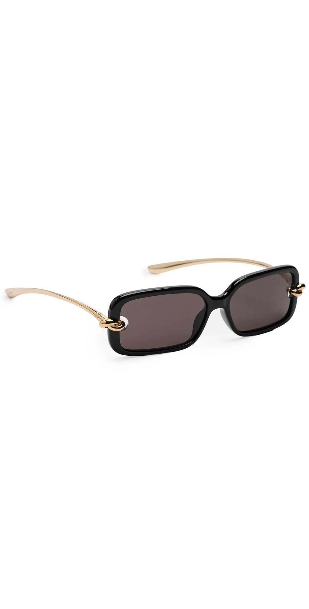 Bottega Veneta Knot Sunglasses Black-Gold-Grey One Size