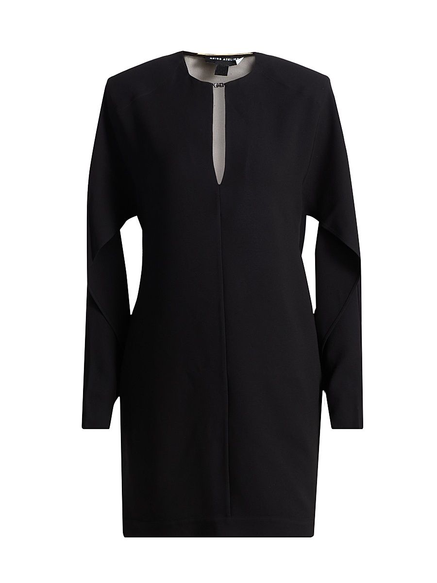 Women's Lula Crepe Keyhole Minidress - Black - Size 10