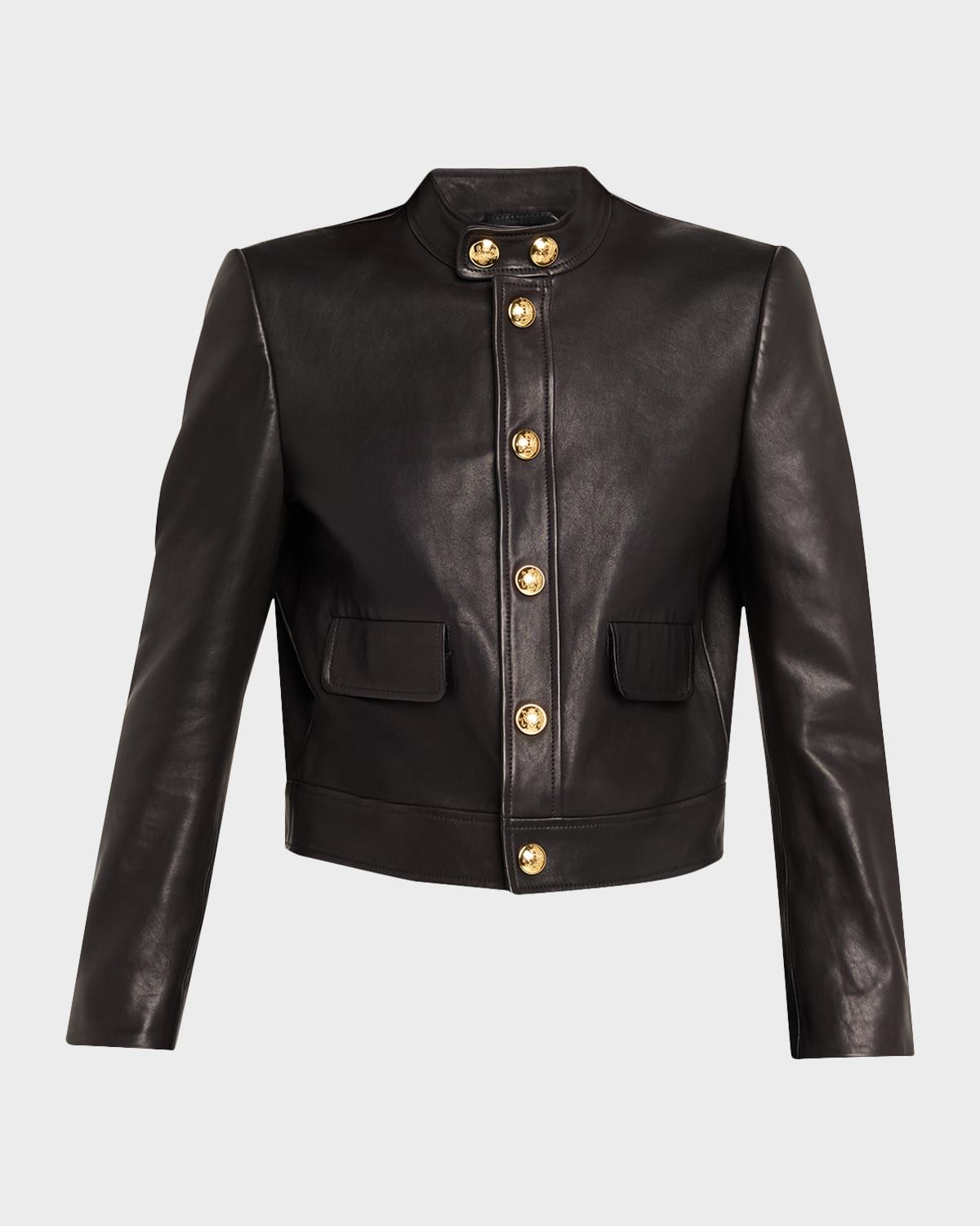 Hadley Leather Crop Jacket