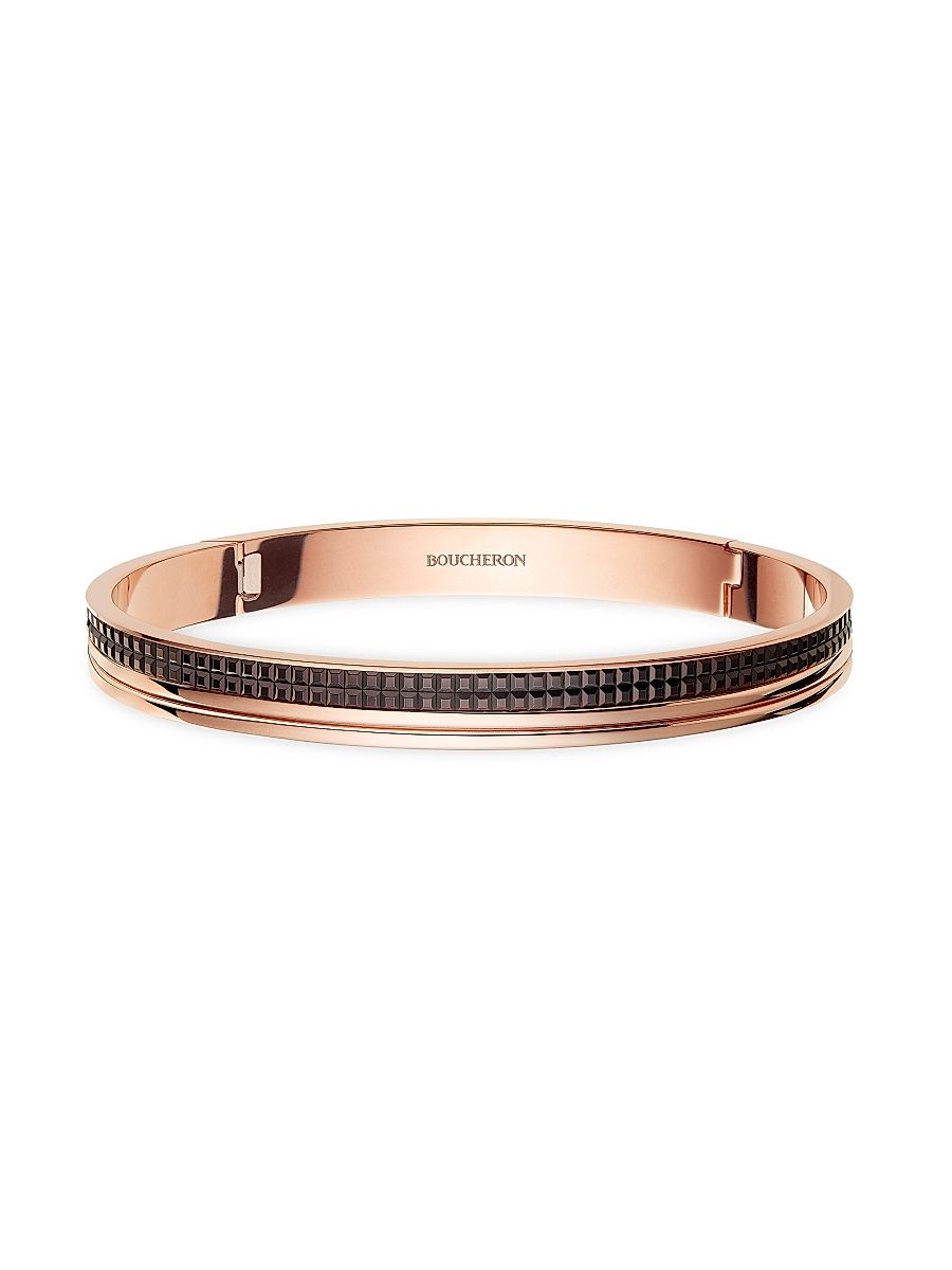 Unisex Quatre Classique Two-Tone 18K Gold & PVD Large Bangle - Pink Gold