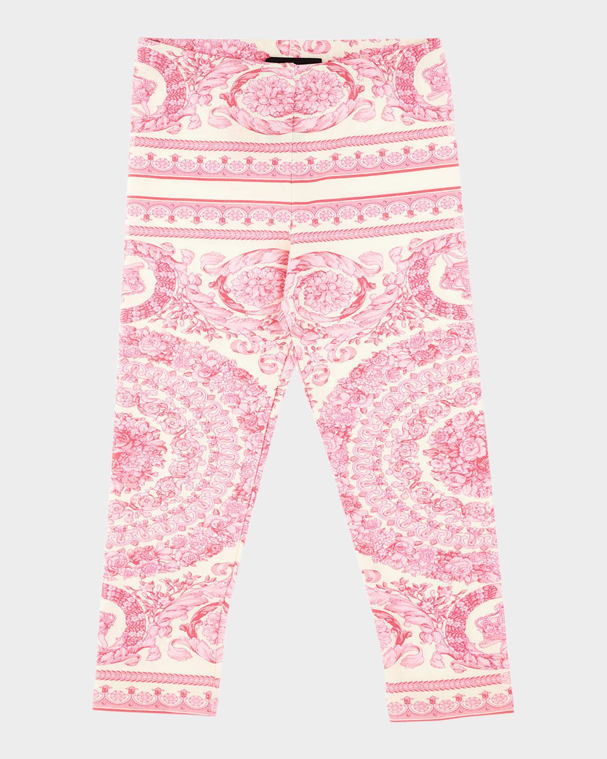 Girl & apos;s Barocco Foulard Jersey Leggings, Size 12M-5