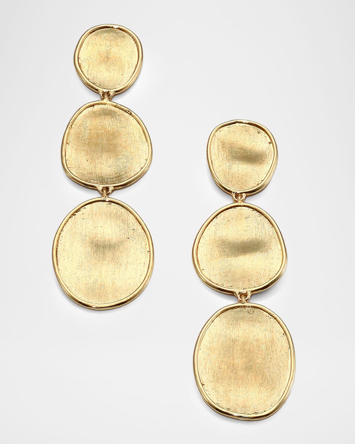Lunaria 18K Gold Graduated Drop Earrings