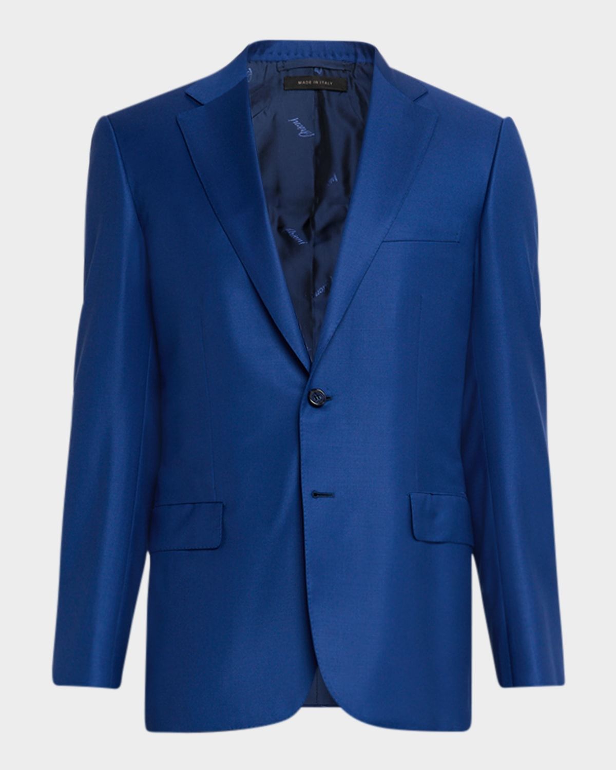 Men & apos;s Solid Blue Classic Suit