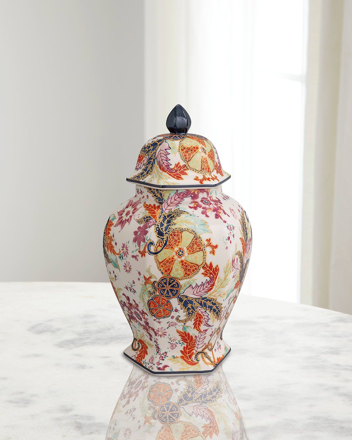 Tobacco Leaf Hex Jar