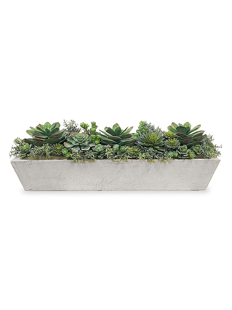 Imitation Succulent Mix In Long Pot