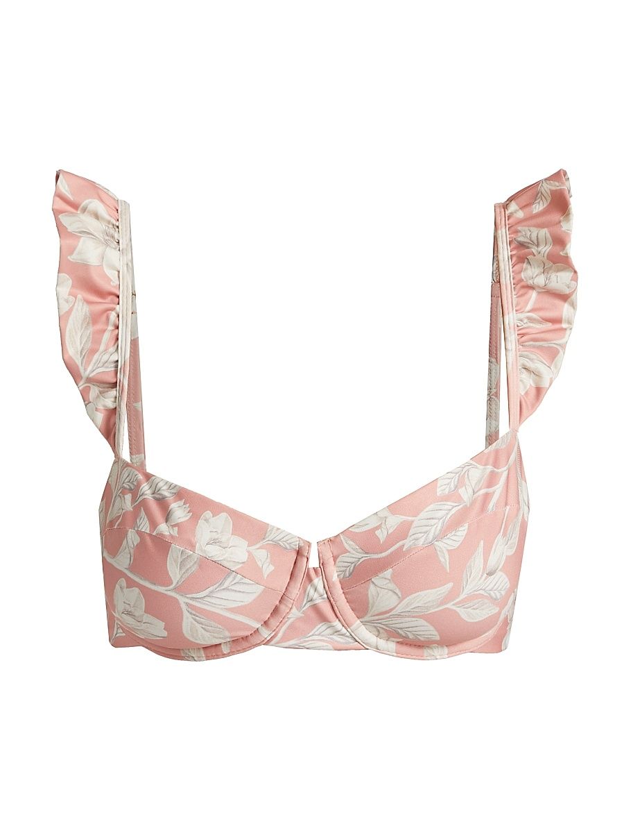 Women's Kiwi Balconette Underwire Bikini Top - Pink - Size XS