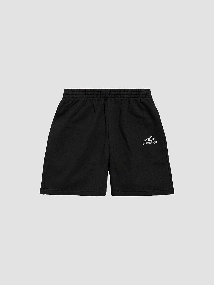 Balenciaga Men's Bodies Relaxed Fit Shorts - Black - Size Medium
