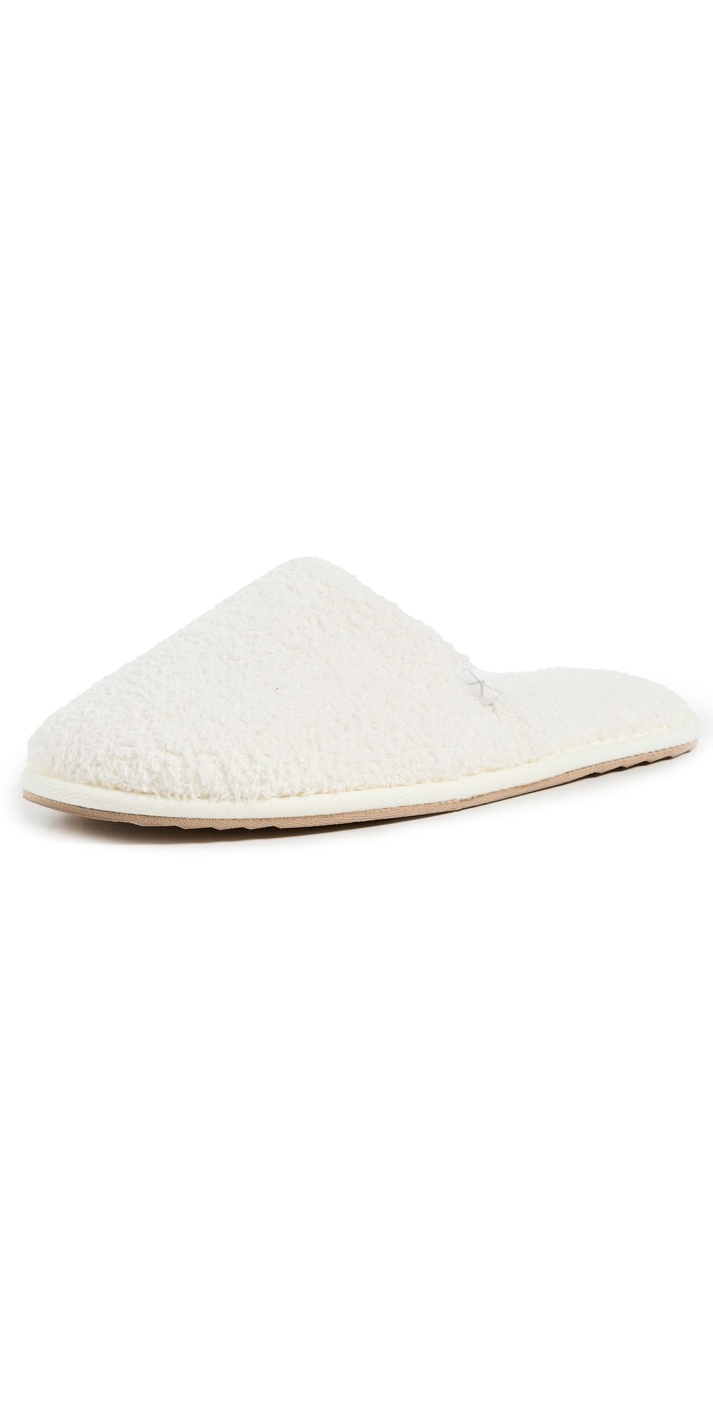 Barefoot Dreams CozyChic Unisex Slippers Cream L