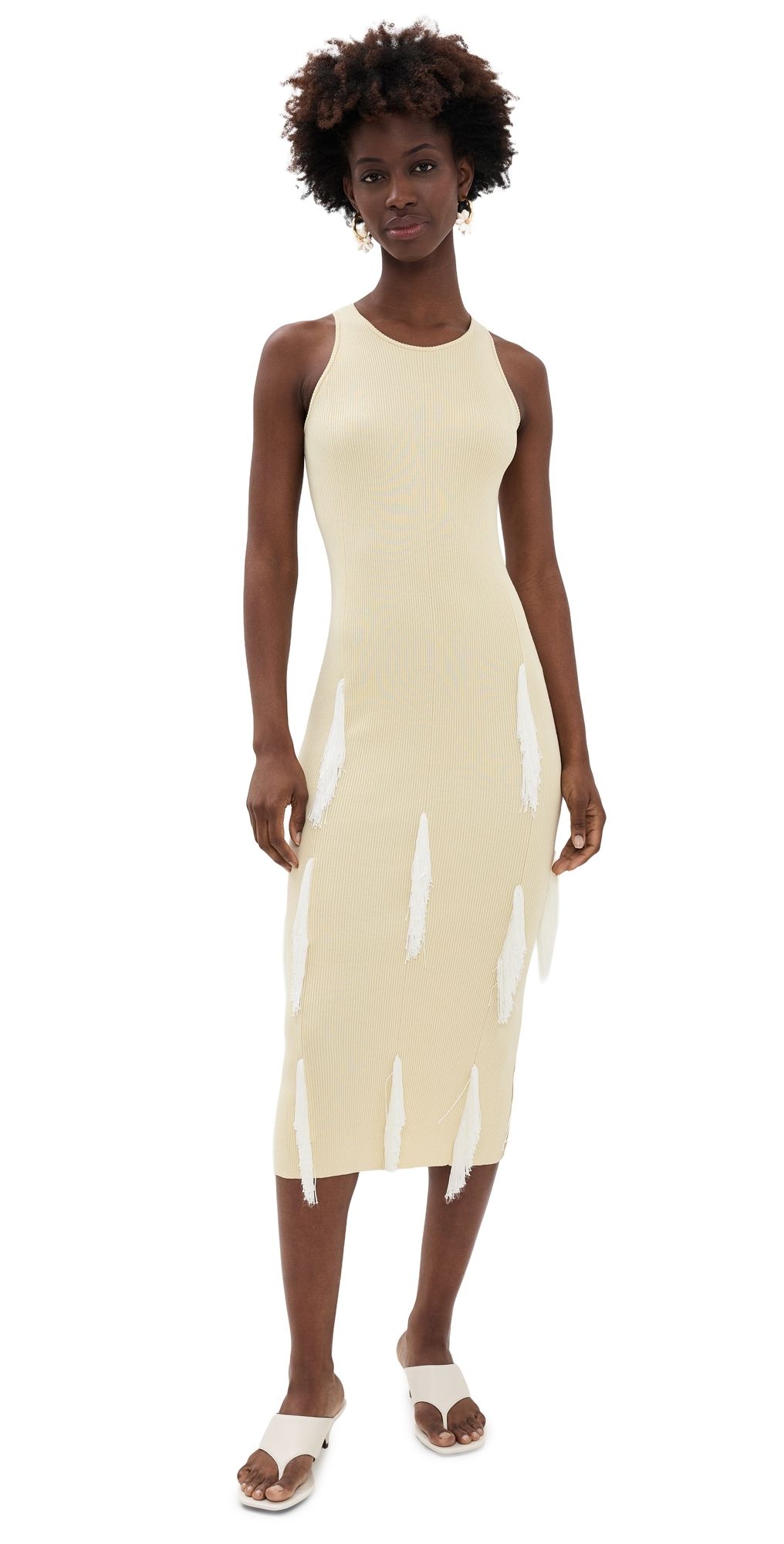 IRO Fleur Dress Vanilla Butter XL