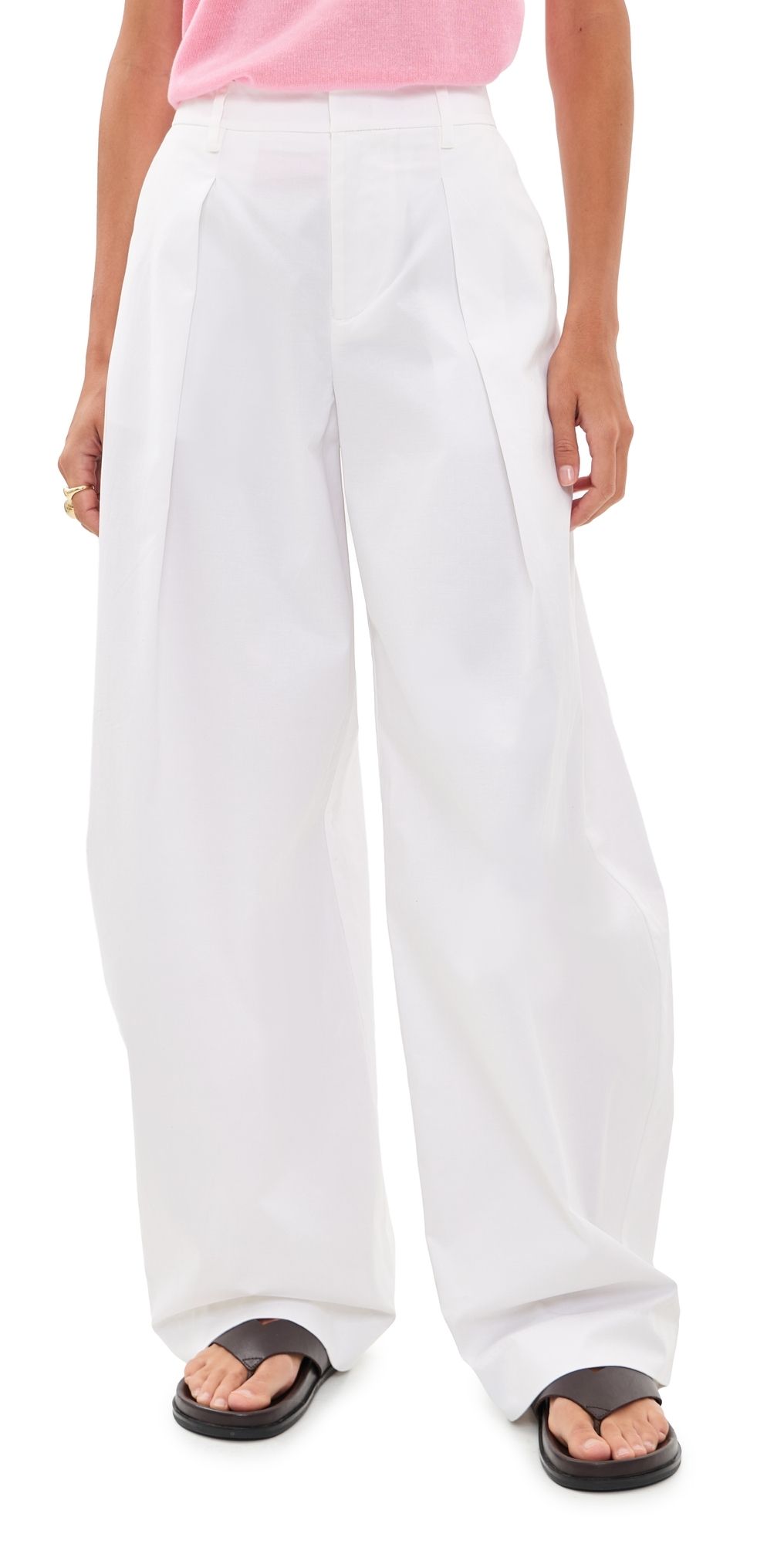 STAUD Elias Pants White 6