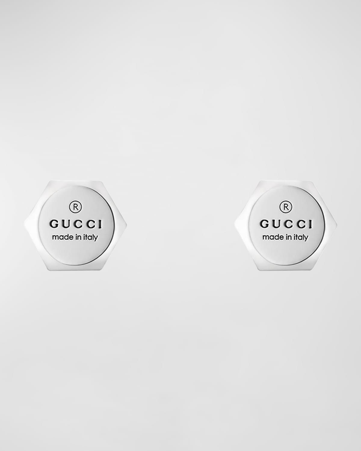 Sterling Silver 10MM Trademark Earrings