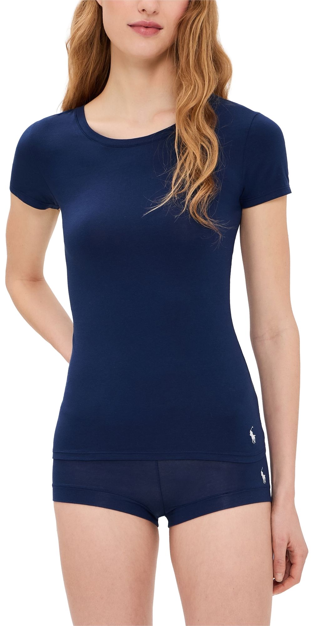 Polo Ralph Lauren T- Shirt & Boy Shorts 2 Pack Navy XL