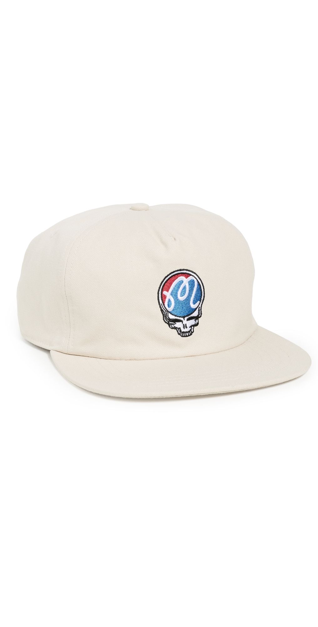 Malbon Golf Malbon x Grateful Dead Stealie Snapback Cap Rainy Day One Size