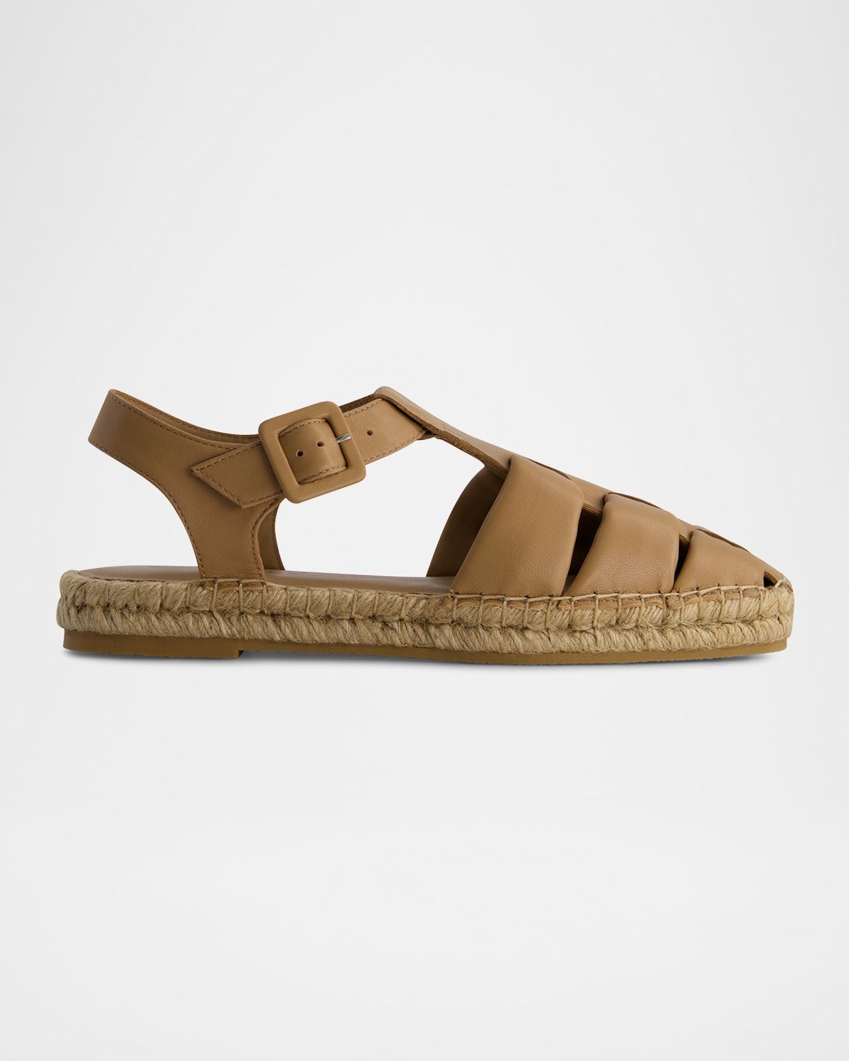 Monri Leather Fisherman Espadrilles