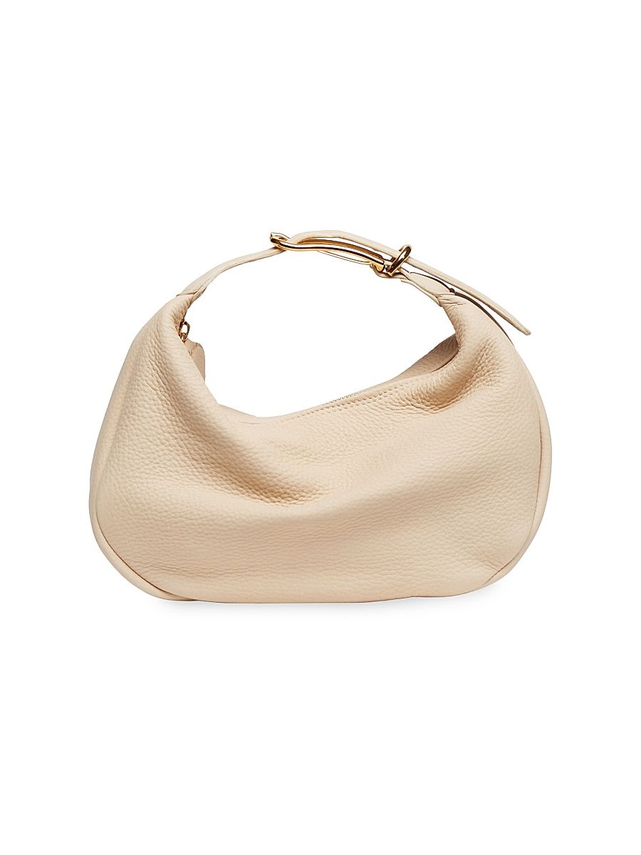 Women's Moon Leather Pouch - Cream