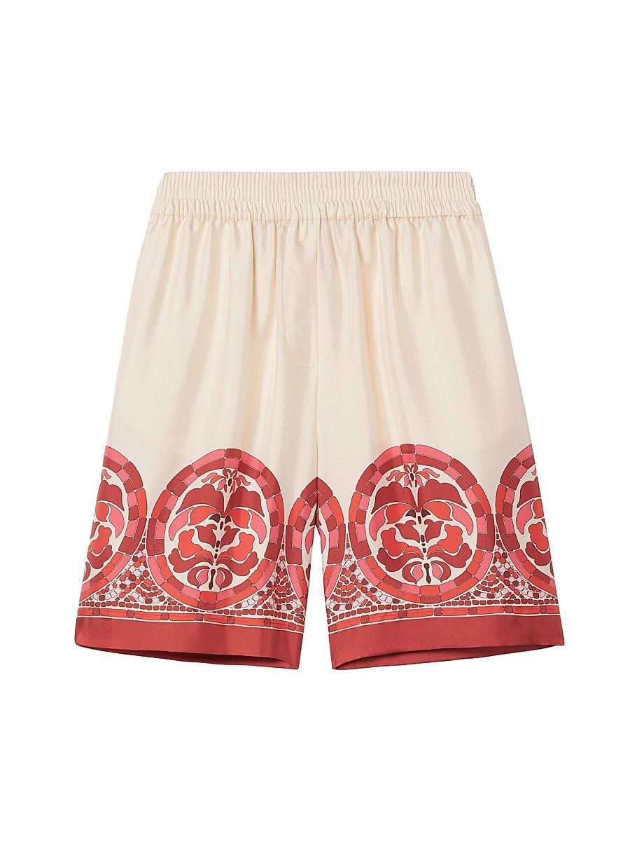 Women's Palazzo Shorts - Cobra Place Red - Size XS