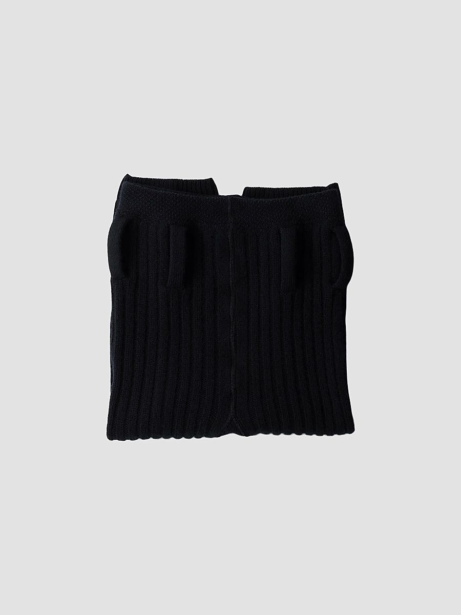 Prada Women's Wool and Cashmere Short Leggings - Navy Blue - Size 1