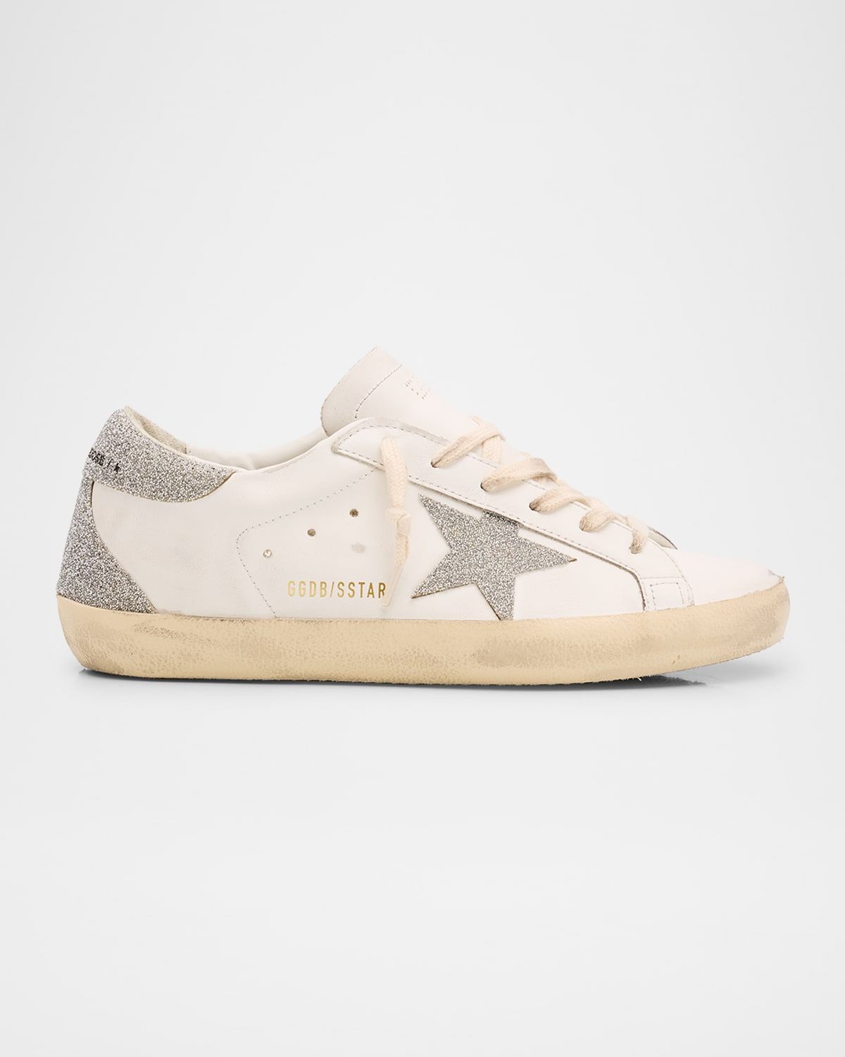 Super-Star Crystal Leather Low-Top Sneakers