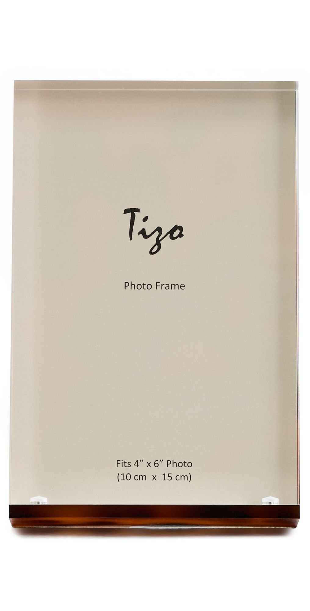 Tizo Design Lucite Tortoise Frame 4x6 Tortoise One Size