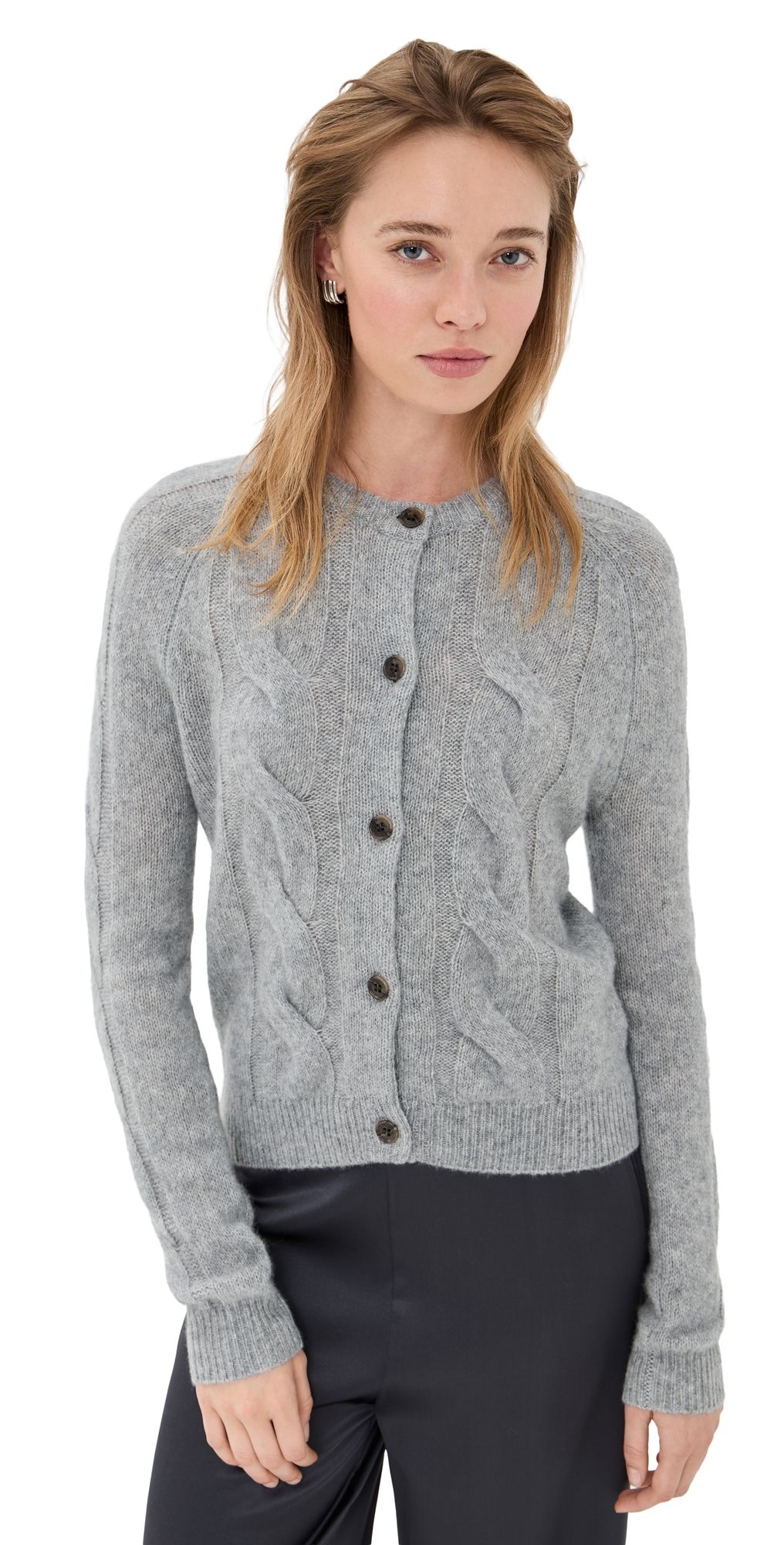 LISA YANG Gwyneth Cashmere Cardigan Cloudy 1