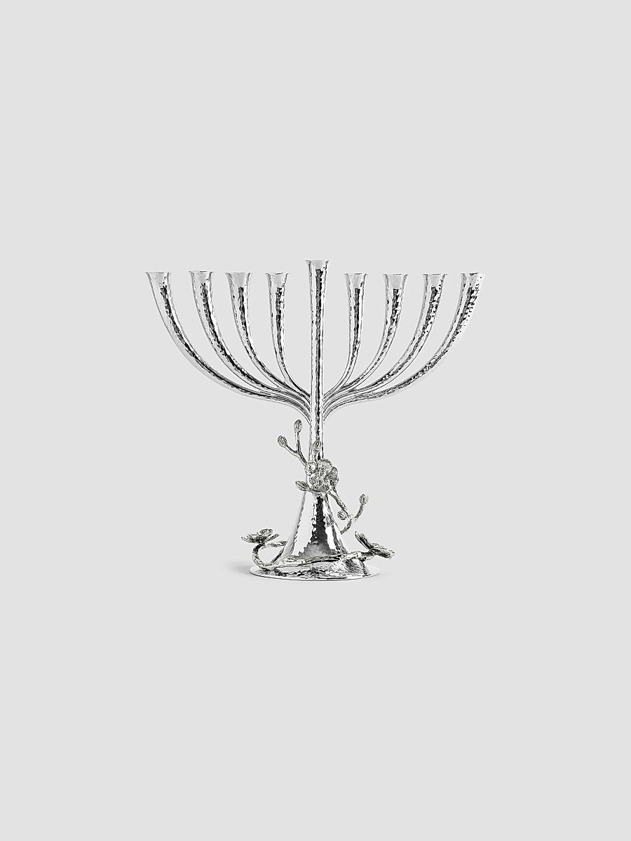 White Orchid Menorah