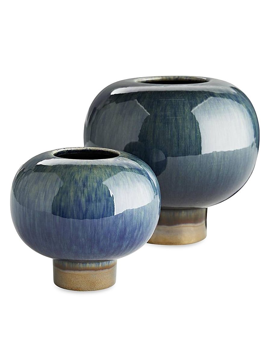 Tuttle Vases 2-Piece Set - Blue