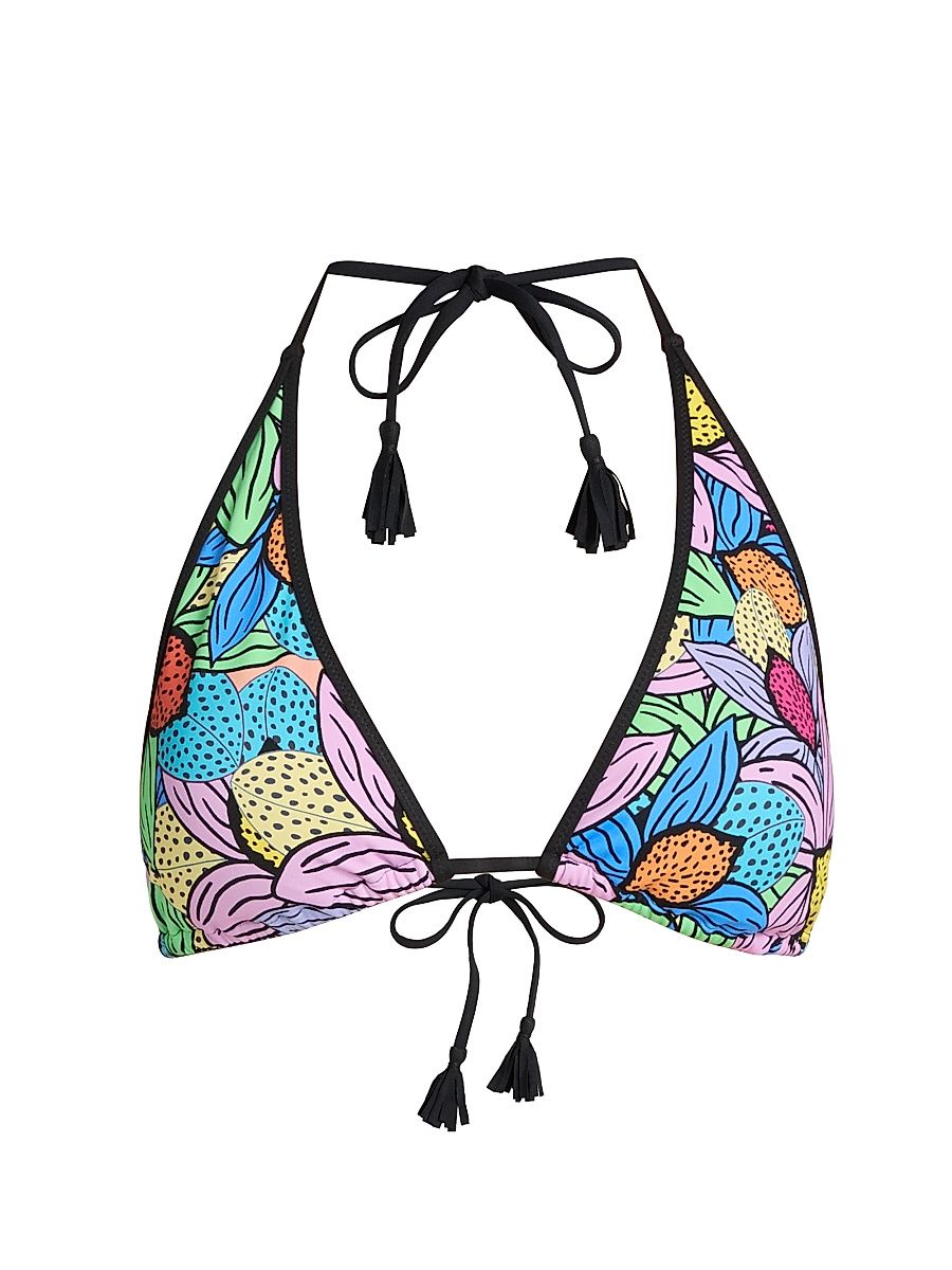 Women's Johnny Was x Ashley Percival Zephra Halter Bikini Top - Aphra - Size XL