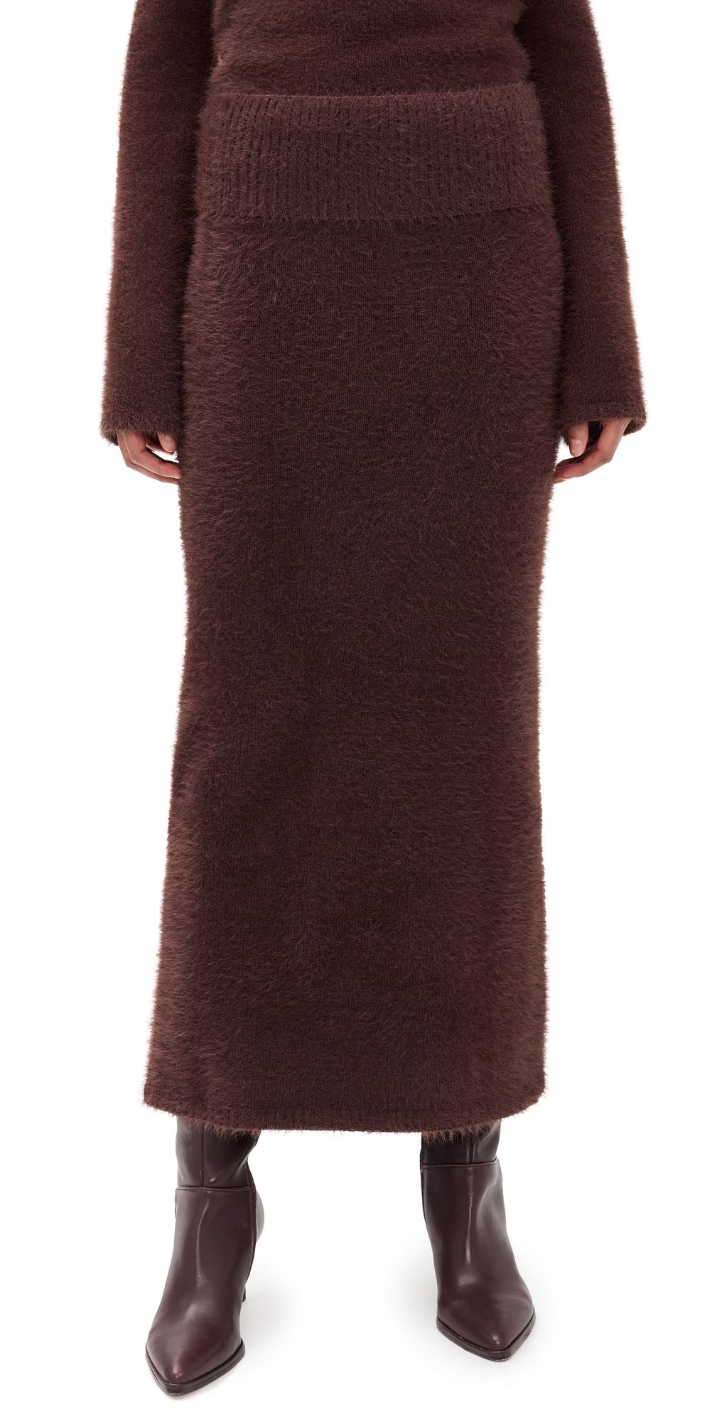 Seven Wonders Anneliese Knit Maxi Skirt Chocolate M