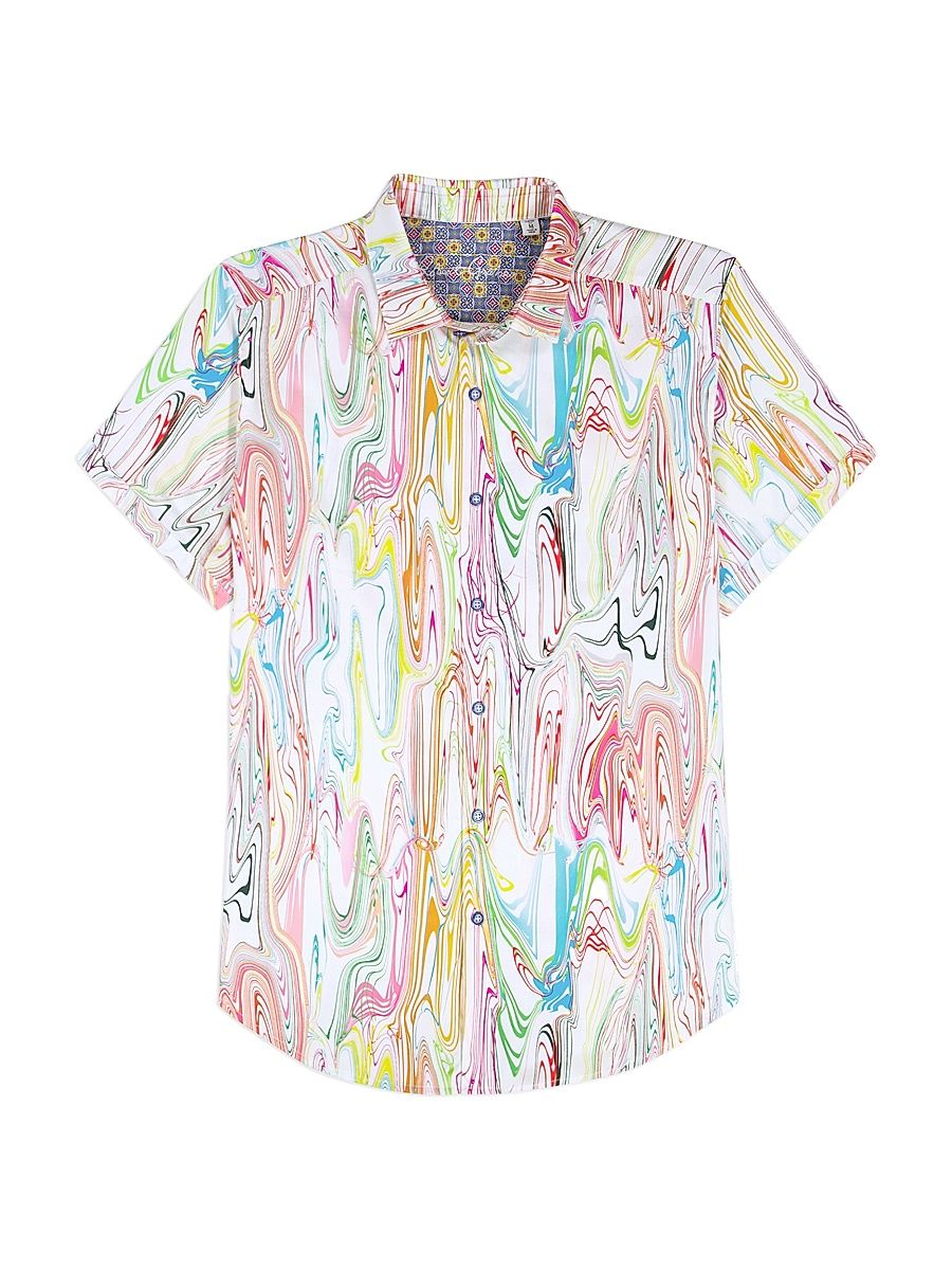 Men's Bellenden Woven Satin Shirt - Size XXL