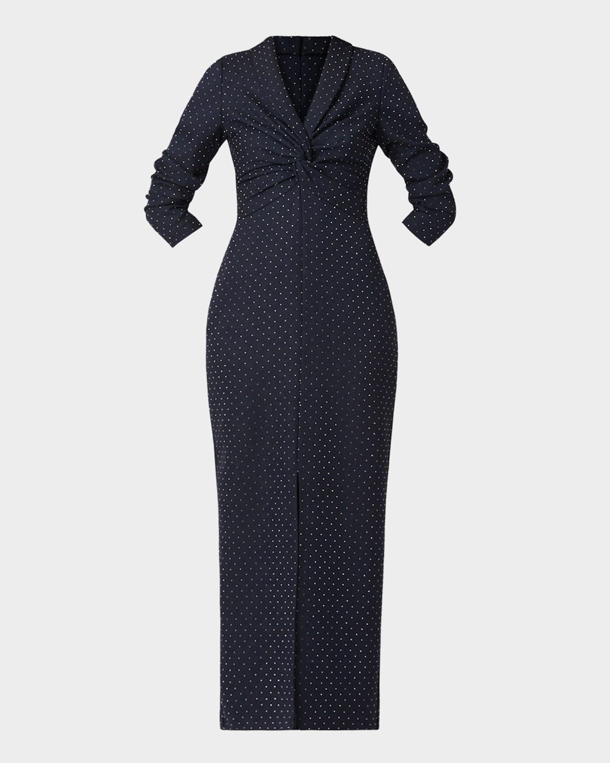 Asher Crystal-Embellished Twill Maxi Dress