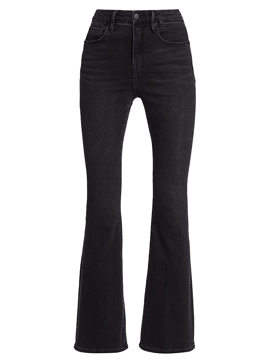 Women's Good Classic High-Rise Stretch Boot-Cut Jeans - Black - Size 00