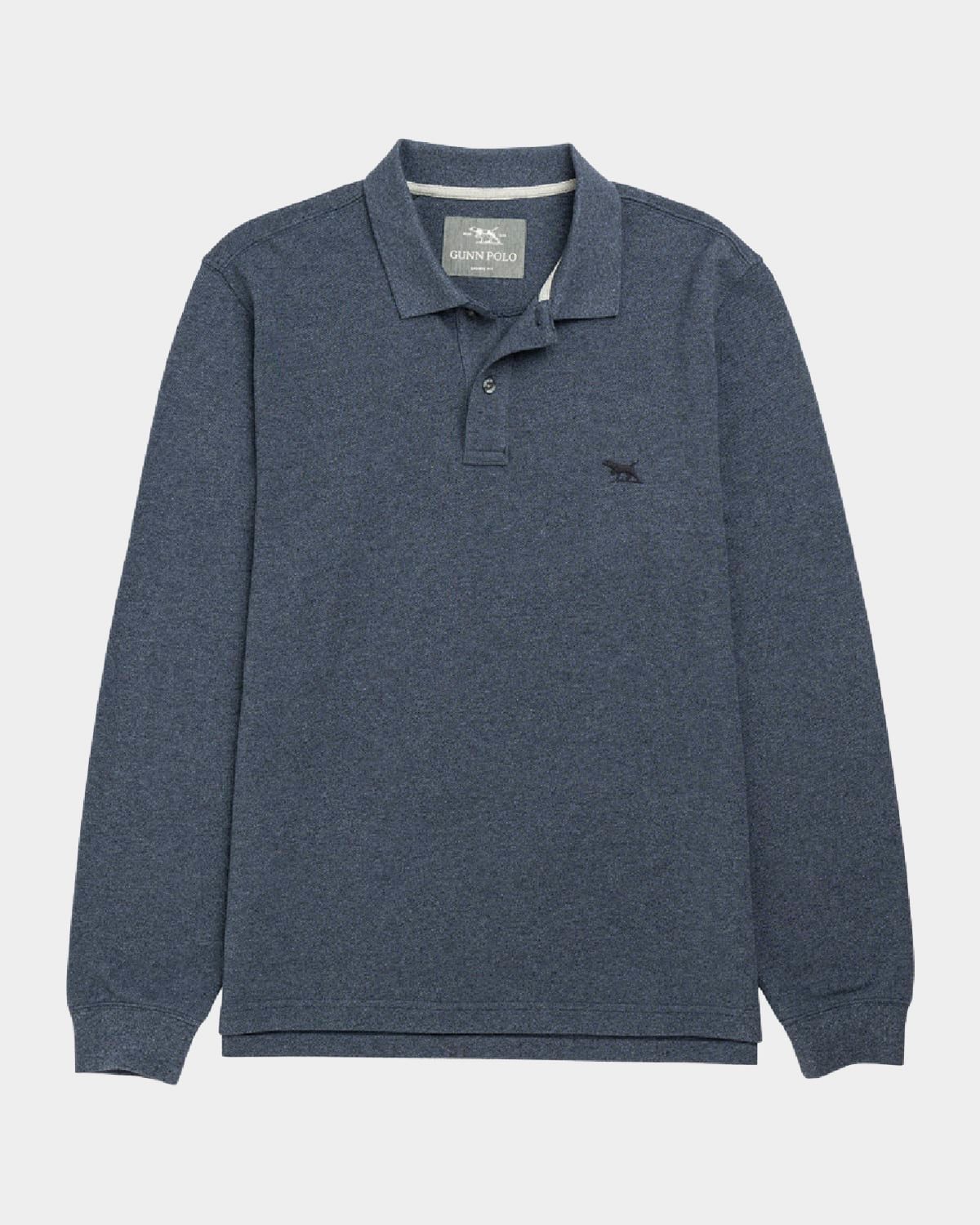 Men & apos;s Long-Sleeve Pique Polo Shirt