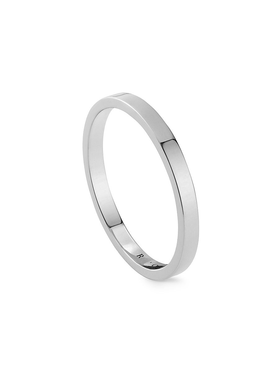 Women's Berbere Platinum Wedding Band - White Gold - Size 6.75