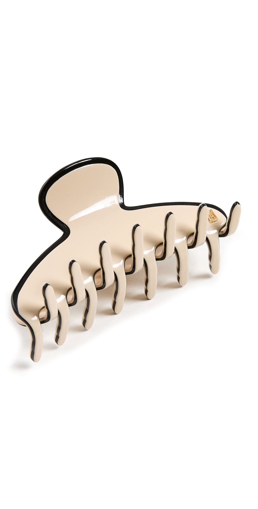Alexandre de Paris Les Liserai Hair Clip Ivory/Black One Size