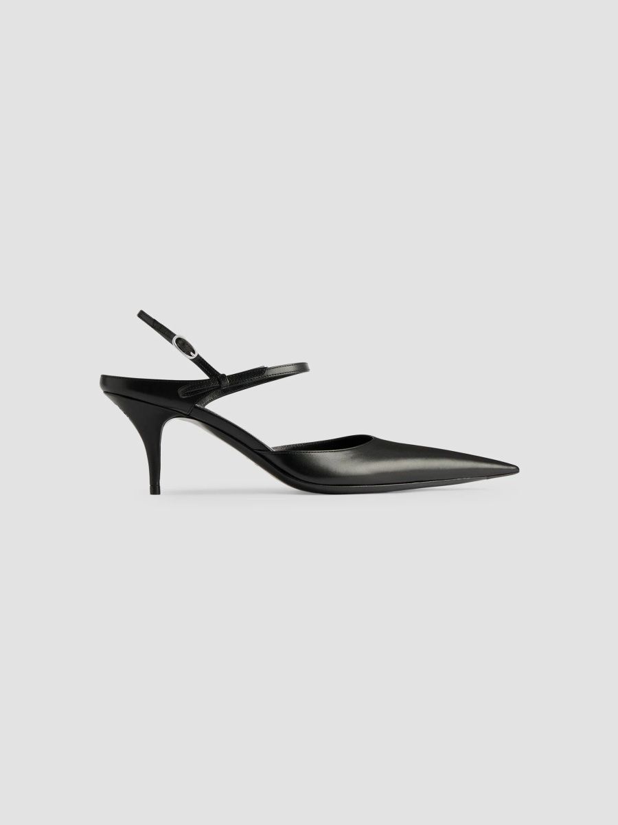 Balenciaga Women's Avenue Bow Slingbacks - Black - Size 5
