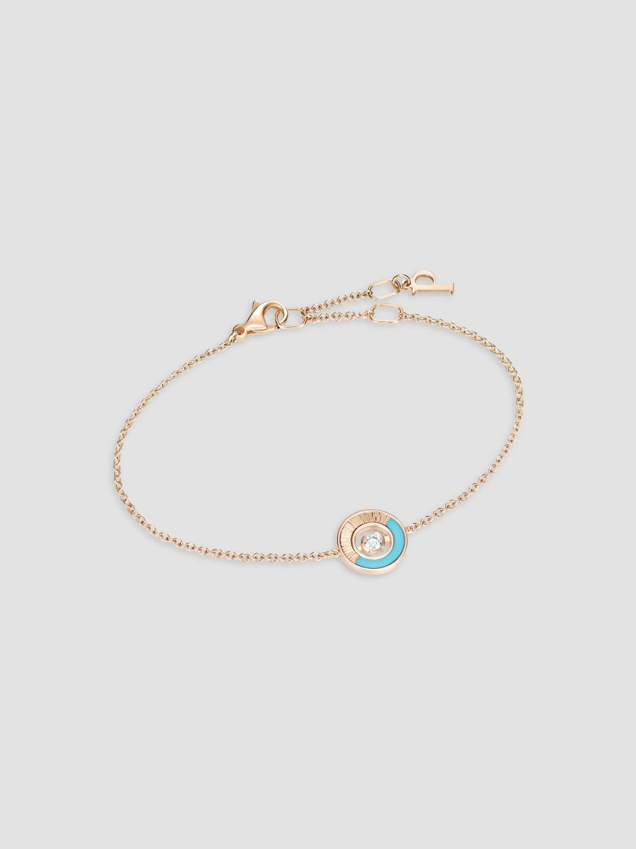 Piaget Women's Possession 18K Rose Gold, Turquoise & 0.05 TCW Diamond Bracelet - Rose Gold