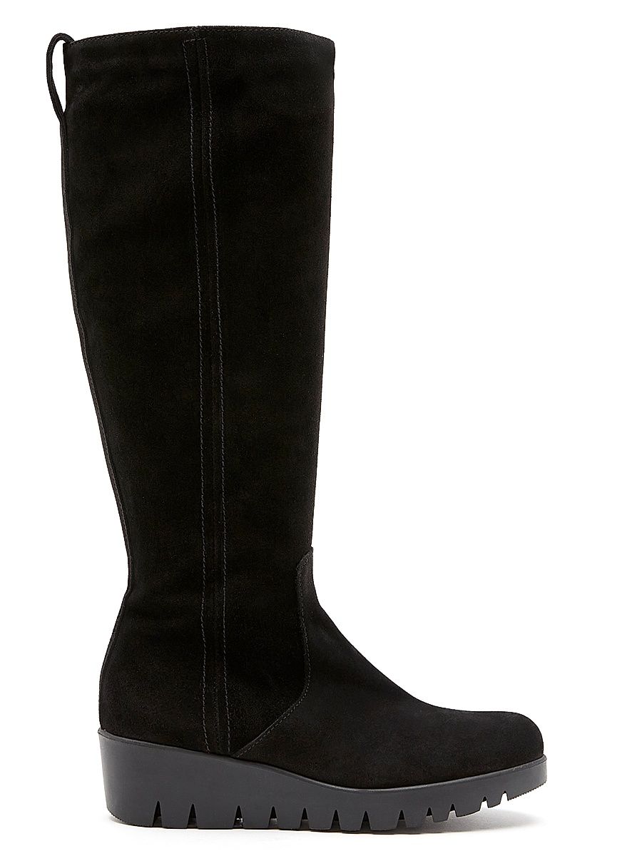 Women's 40MM Suede Knee-High Boots - Black Suede - Size 6.5