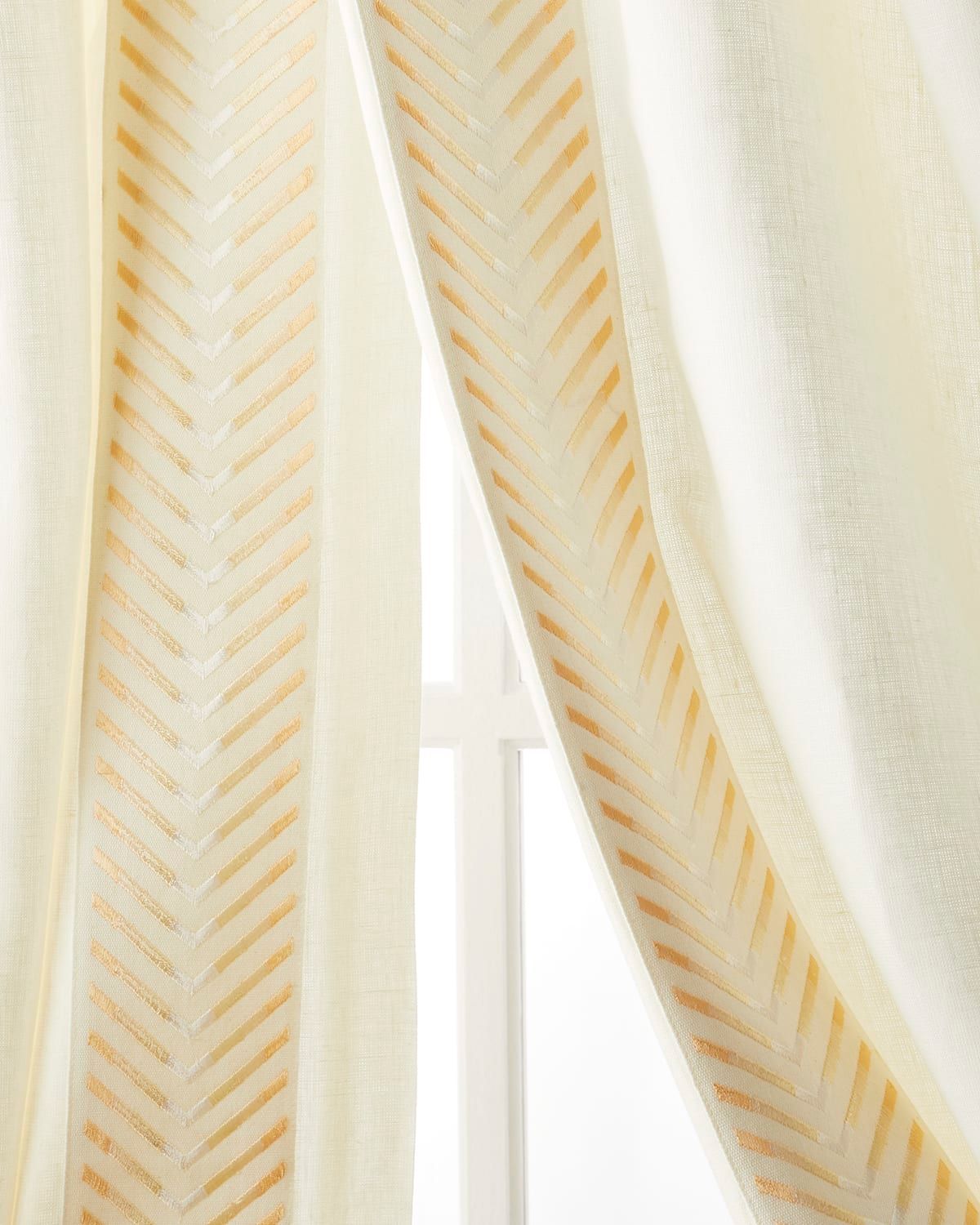 Two Rio Cream Curtains