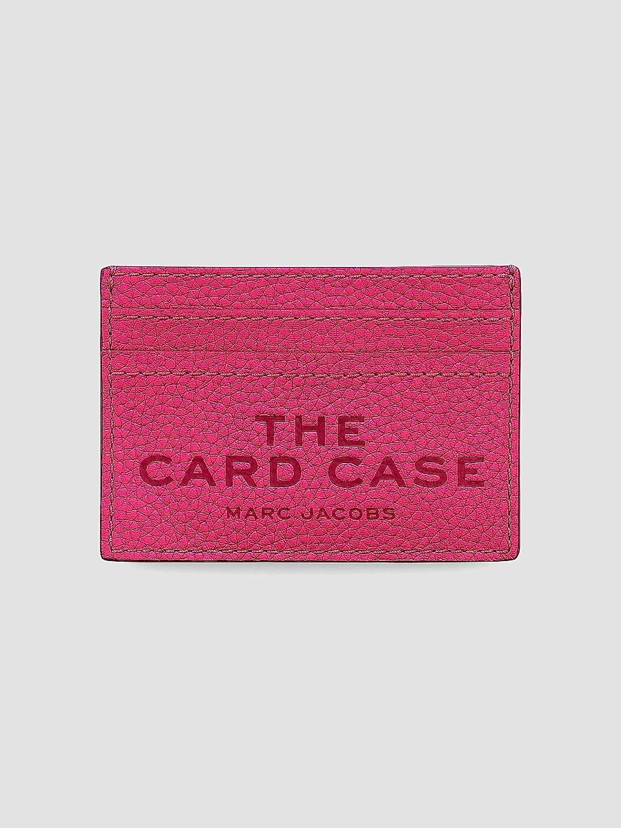 Marc Jacobs Women's The Leather Card Case - Raspberry Pink