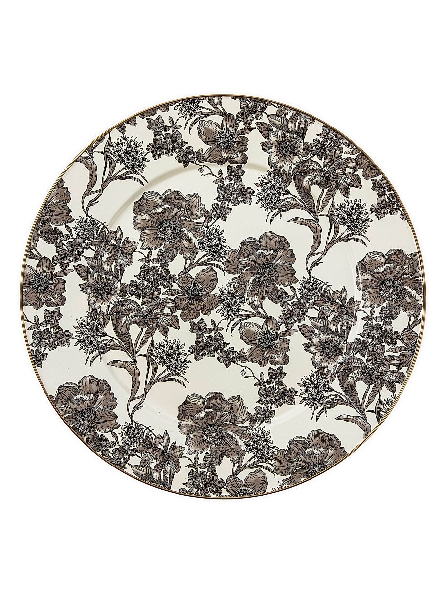 English Garden Sterling Enamel Serving Platter