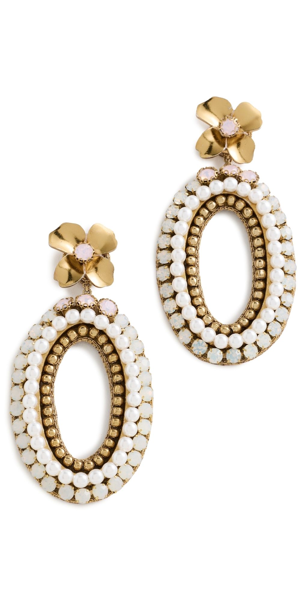 Deepa Gurnani Enola Earrings Pink One Size